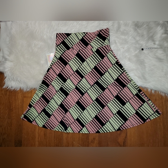 LuLaRoe Colorful Patterned Midi Casual Skirt - Picture 4 of 8